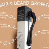 An image of the derma roller and it's packet.