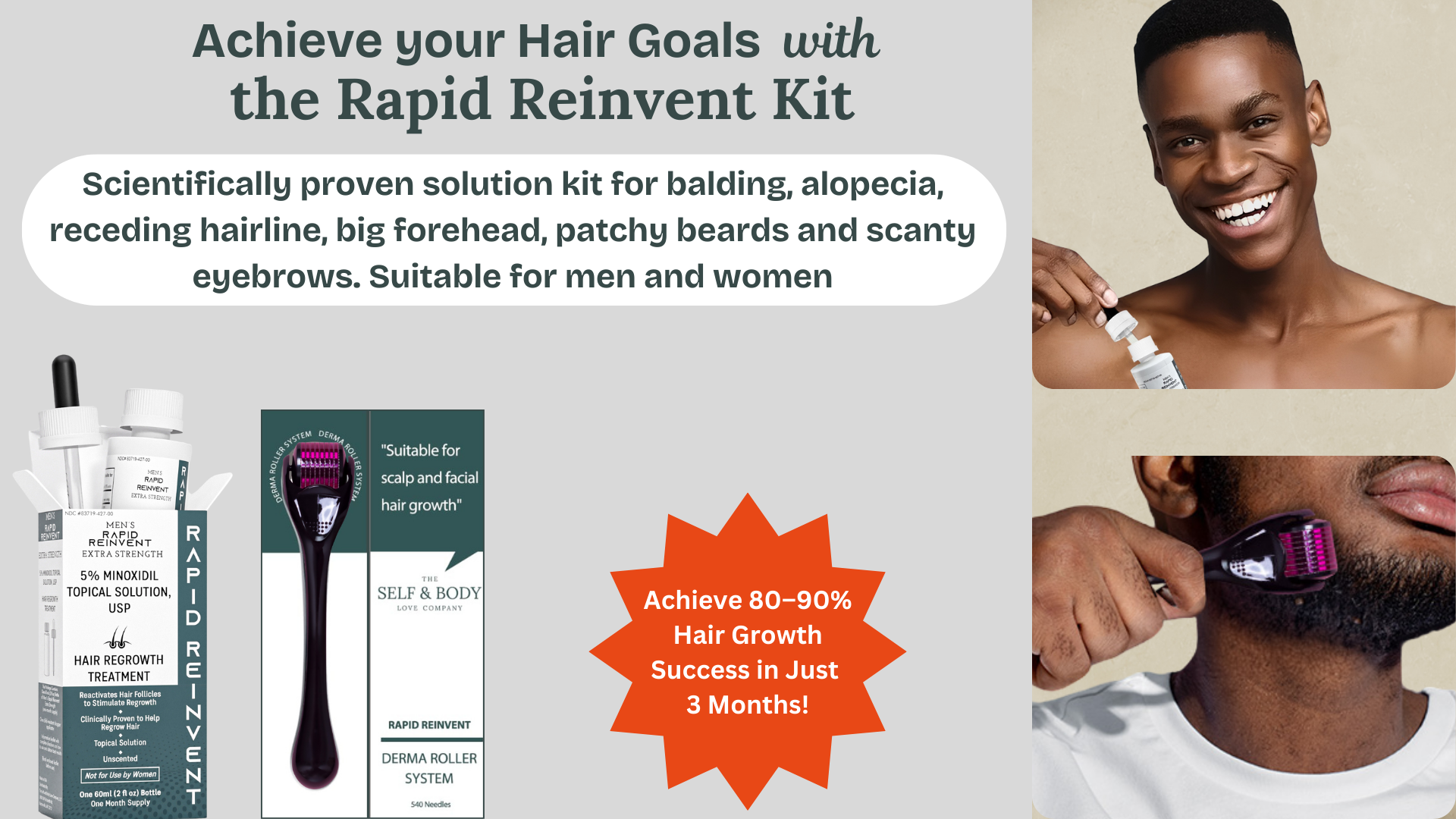 How to Apply Minoxidil Correctly for Maximum Effectiveness - (A Complete Guide Featuring Rapid Reinvent Hair Growth Solutions)